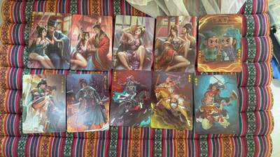 光影卡牌第28期，各家亲签，各家套卡，持续收拍品 - 萌幻水浒普卡特卡10张