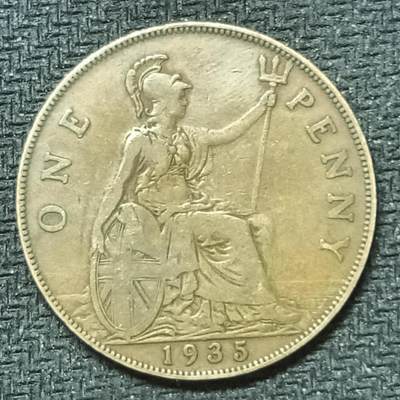 逸泉钱币2026B邻国花钱世界钱币纪念币章B第四场1-400B - 350英国1935年1便士