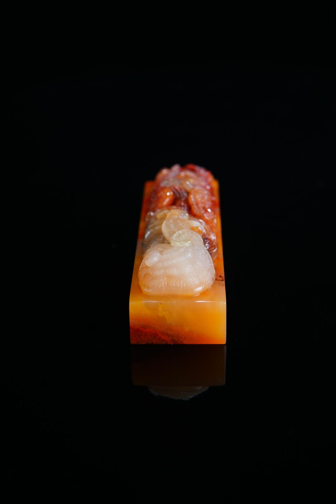 方寸藏珍·寿山田黄印章专场（二） 寿山高山石《灵芝》镇纸