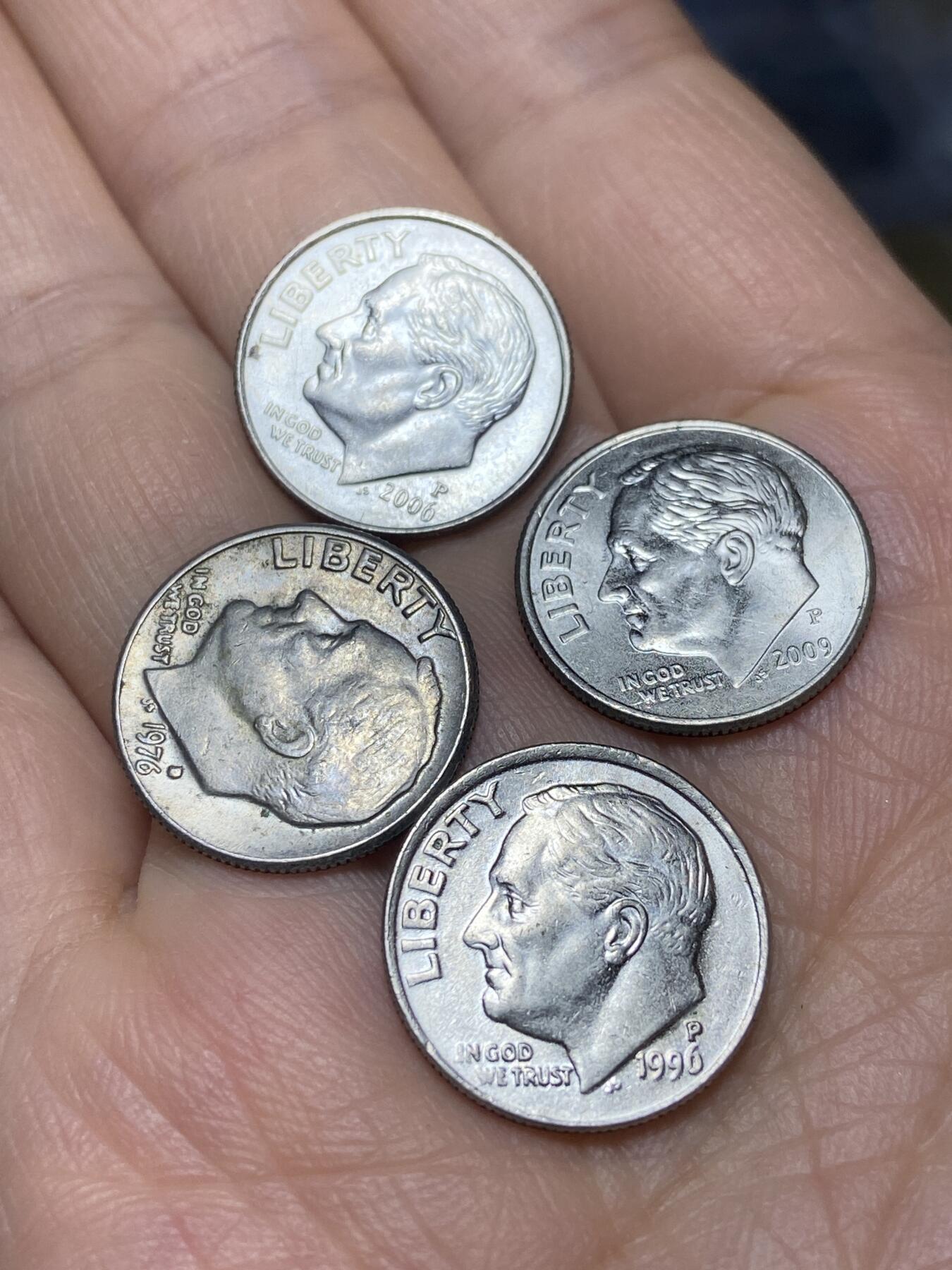 2026年第十场(总第一百七十九场）外国好品散币场(免佣金) 好品–美国🇺🇸1角4枚：1976年96年，2006年，2009年