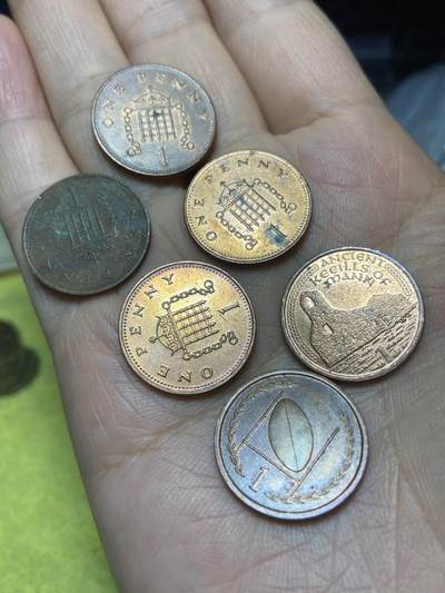 2026年第十场(总第一百七十九场）外国好品散币场(免佣金) - 散币6枚：英国🇬🇧1便士1992年1971年2000年2006年，英属马恩岛🇮🇲1996年2000年1便士