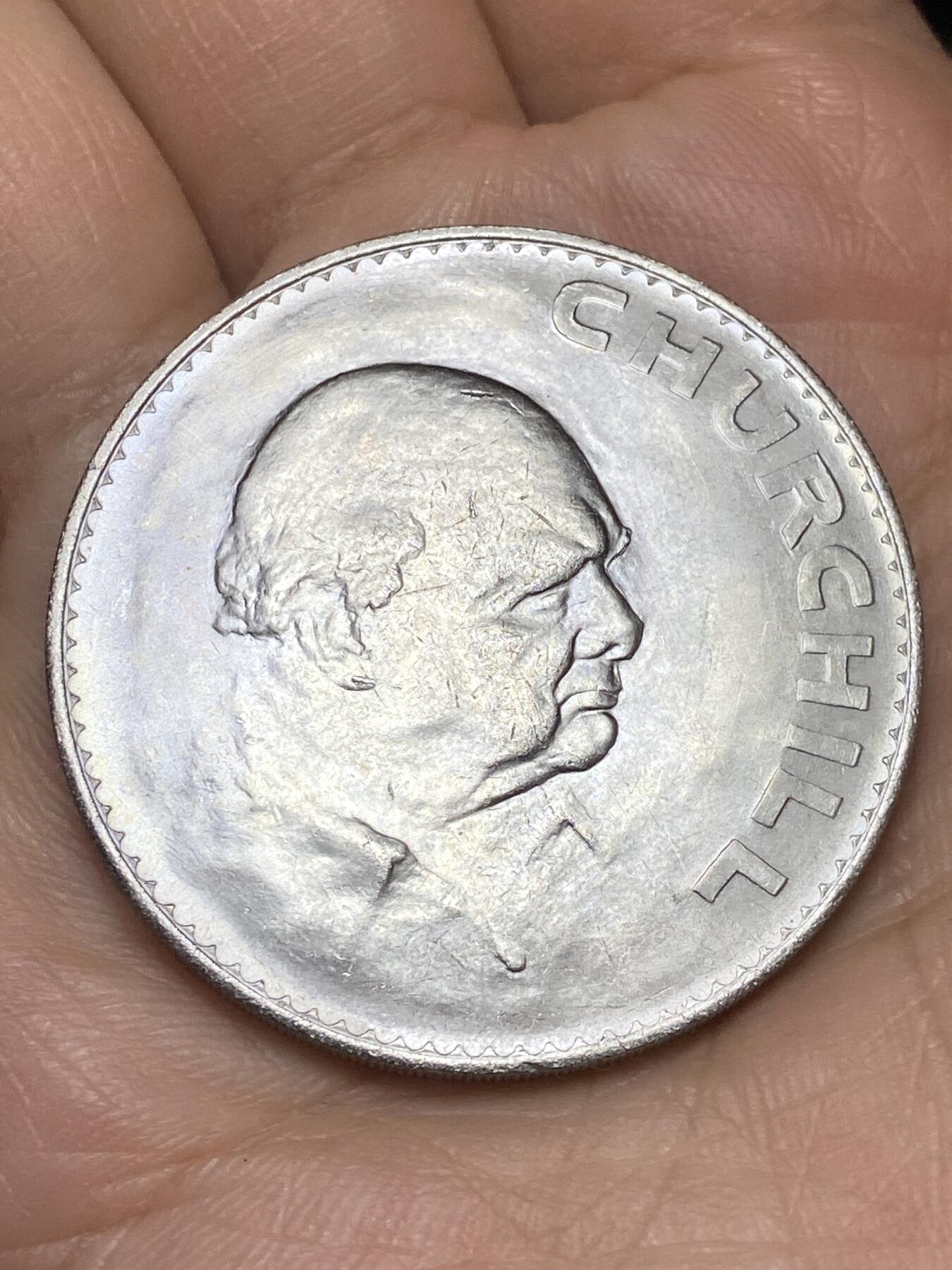 2026年第十场(总第一百七十九场）外国好品散币场(免佣金) 英国🇬🇧1965年1克朗(丘吉尔逝世纪念币)