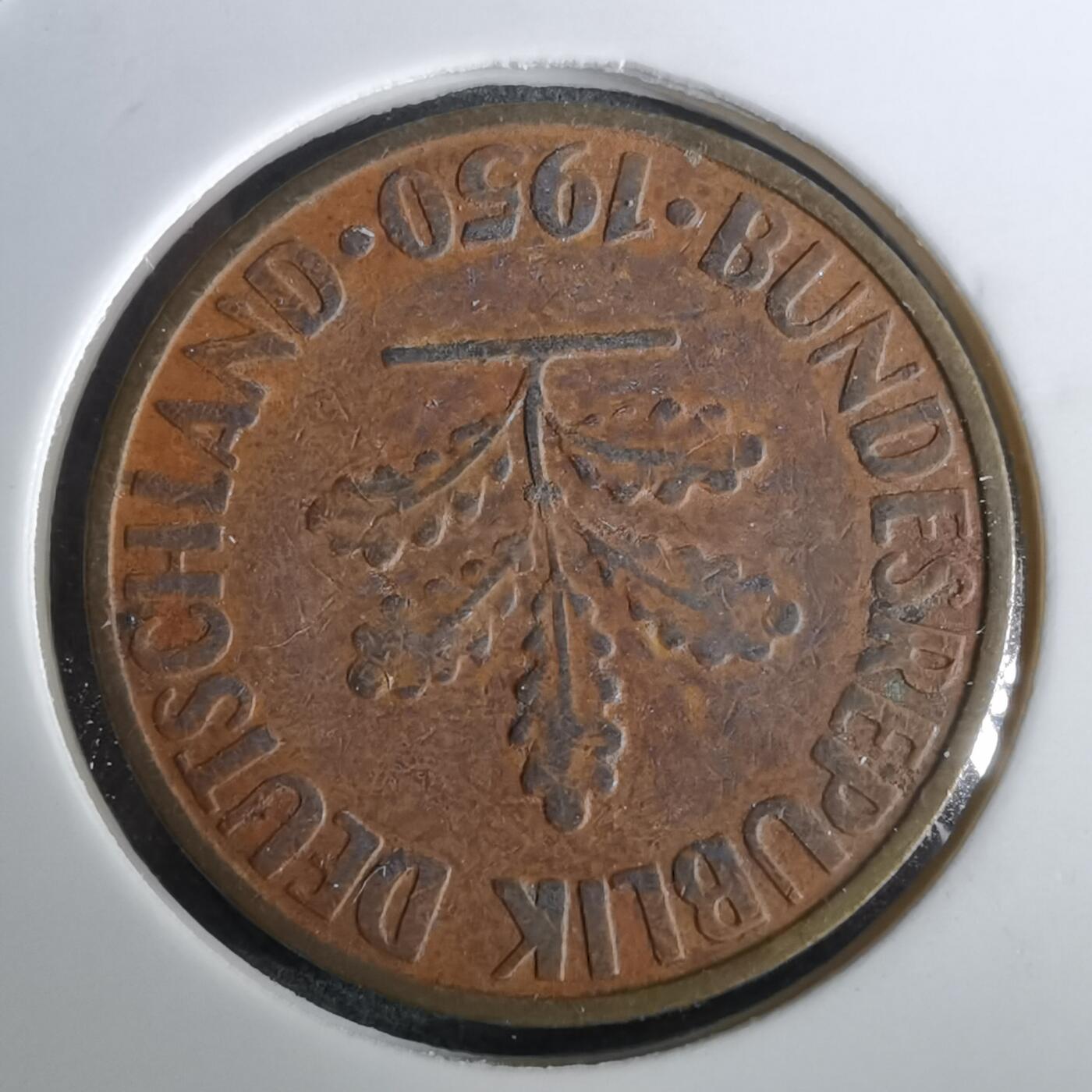 沼泽如烟--第965场 德国1950年10芬尼