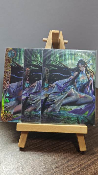 玉楼春卡牌第一期 - 粗闪 卡玩帕克 百花谱 第一弹 西施 三渐变 