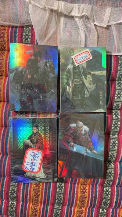 光影卡牌第28期，各家亲签，各家套卡，持续收拍品 - 司马百将传1-2-3-4弹彩闪全套