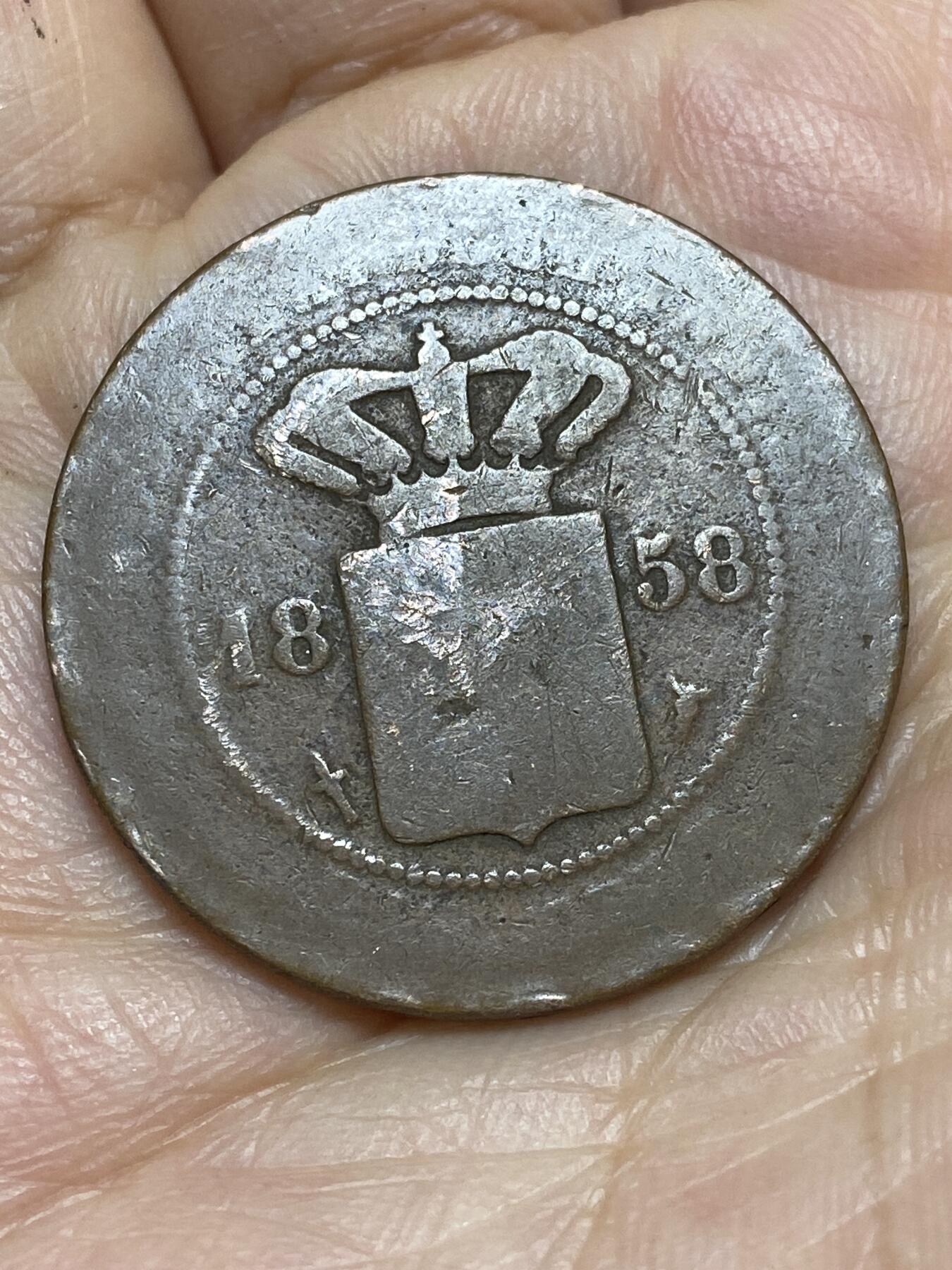 2026年第十场(总第一百七十九场）外国好品散币场(免佣金) 荷属东印度1858年2.5分(威廉三世时期，Sword–长剑标)