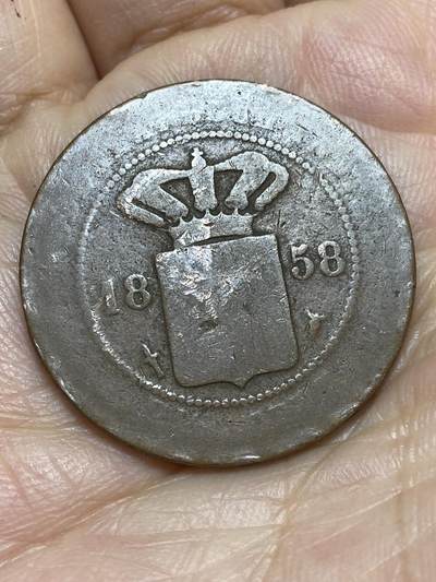 2026年第十场(总第一百七十九场）外国好品散币场(免佣金) - 荷属东印度1858年2.5分(威廉三世时期，Sword–长剑标)