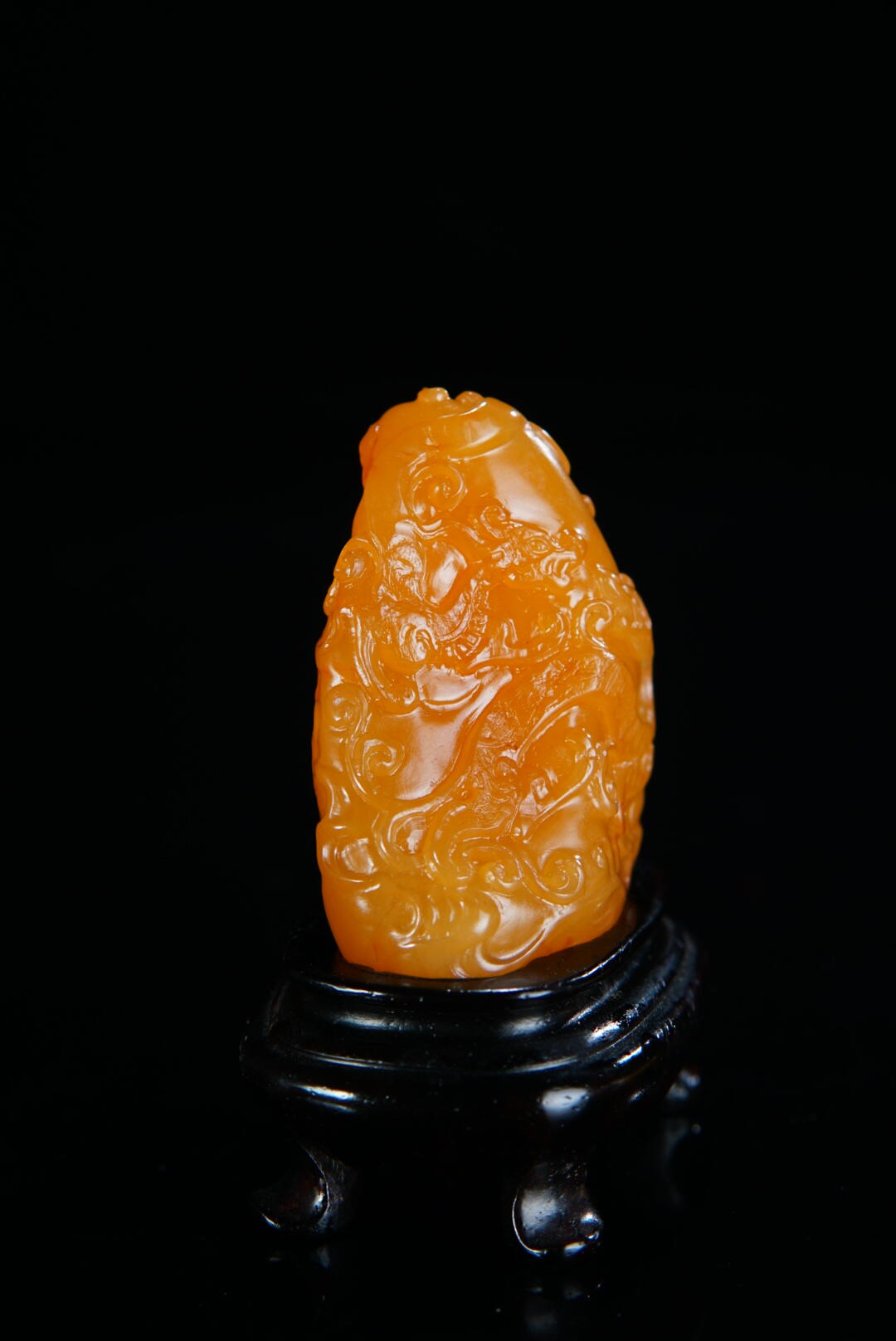 方寸藏珍·寿山田黄印章专场（二） 寿山田黄石《双螭献宝》摆件