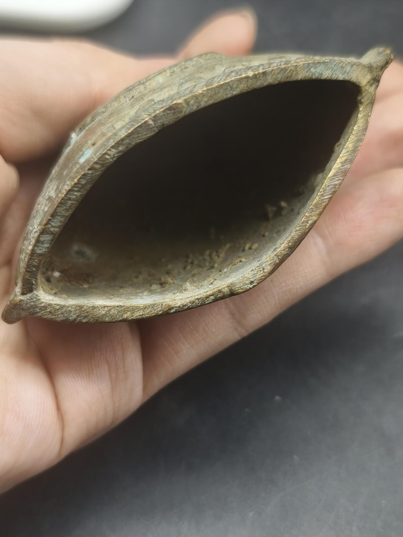 108期新疆红钱粟特钱币丝路钱币专场 民国铜牛铃铛（内部缺铃锤）