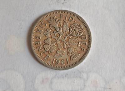 外国硬币 - 🔍 这是一枚1961年英国6便士（Sixpence）硬币