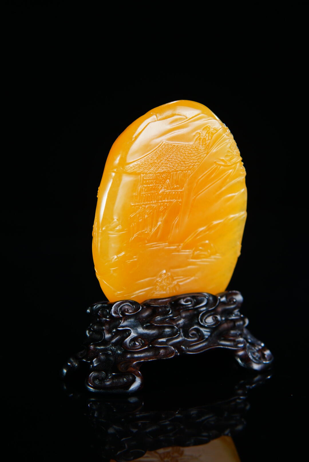 方寸藏珍·寿山田黄印章专场（二） 寿山田黄石《乘舟访友图》摆件