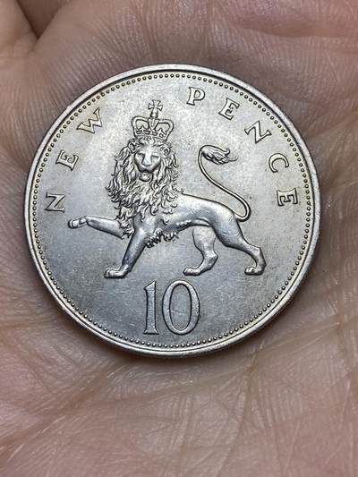 2026年第十场(总第一百七十九场）外国好品散币场(免佣金) - 英国🇬🇧1968年10新便士(伊丽莎白二世中年花冠，十进制第一版首发年)