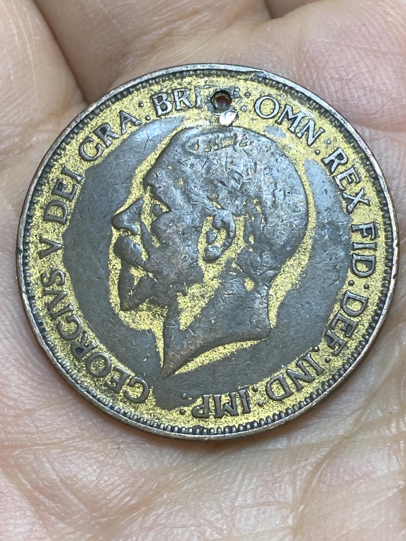 2026年第十场(总第一百七十九场）外国好品散币场(免佣金) 打孔–英国🇬🇧1928年1便士(乔治五世第三版，首发年)