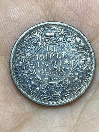 2026年第十场(总第一百七十九场）外国好品散币场(免佣金) - 英属印度1939年1/4卢比(乔治六世第一版，关门年仅发行2年，917高银)