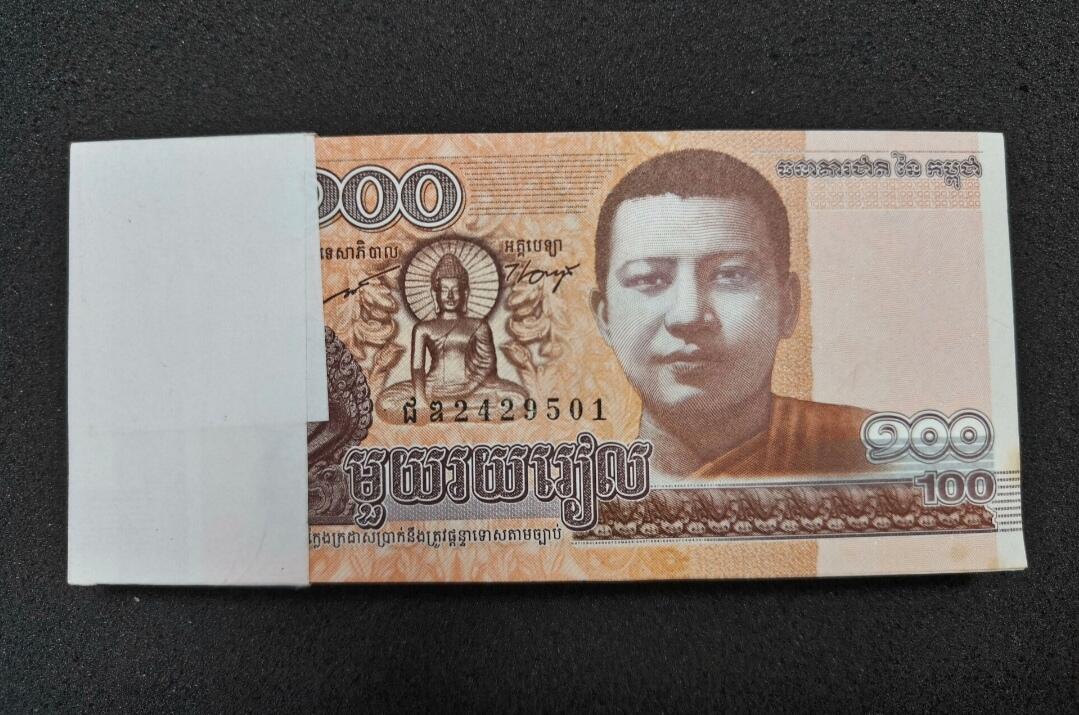 PCAI钱币  18-717  纸币专场 柬埔寨一刀  号随机
