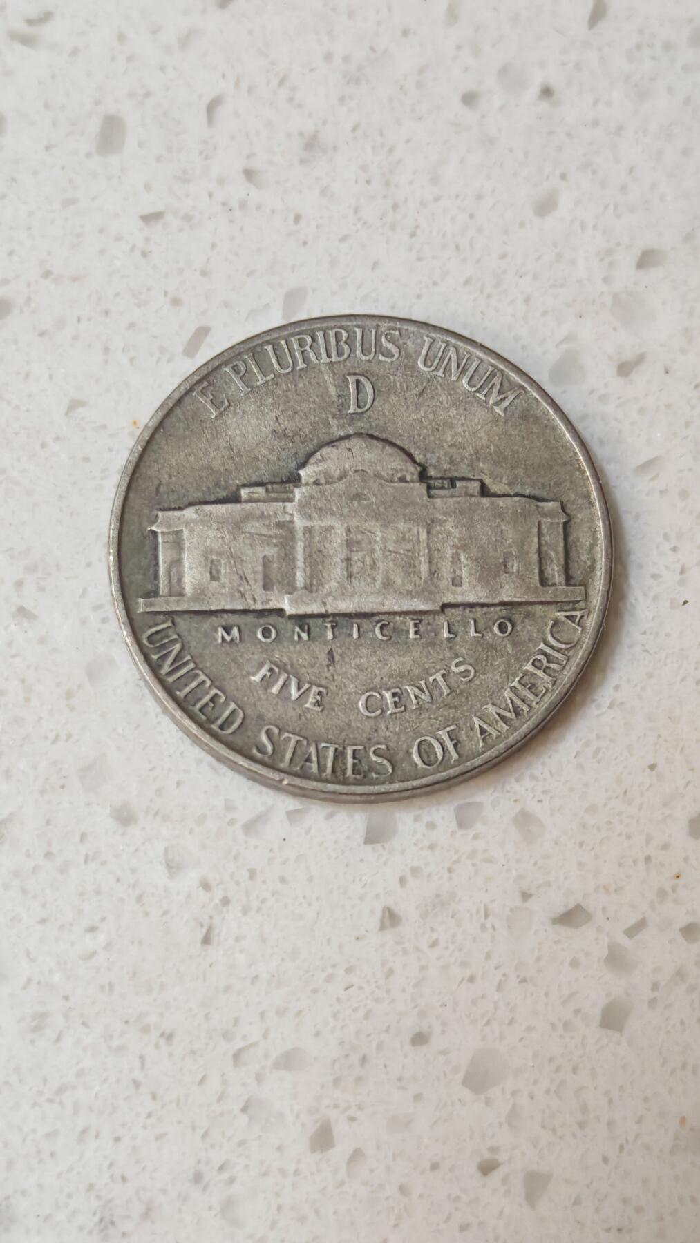 小银币场 美国1945年5分银币