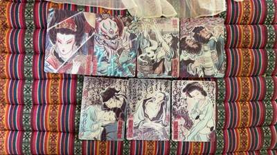 光影卡牌第28期，各家亲签，各家套卡，持续收拍品 - 燎原彫仙手绘复刻卡7张