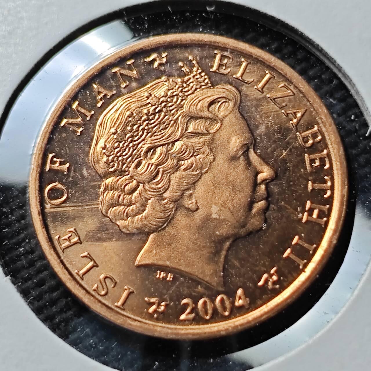 KK钱币收藏小铺  第400期  百期特拍（四拍之四）2月预留时间 周末发货  2004马恩岛1便士