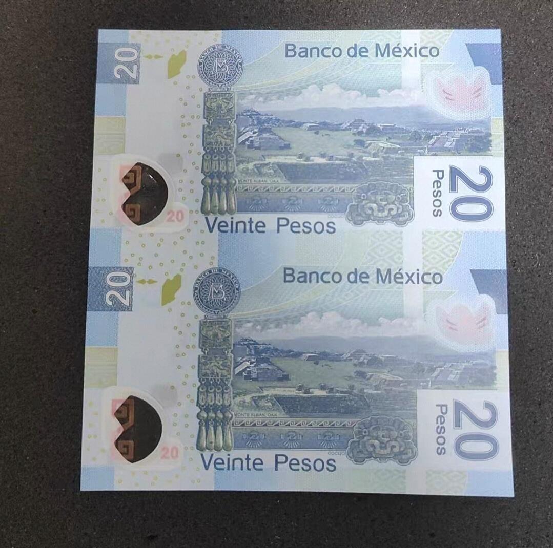 PCAI钱币  18-717  纸币专场 墨西哥连体钞  号随机