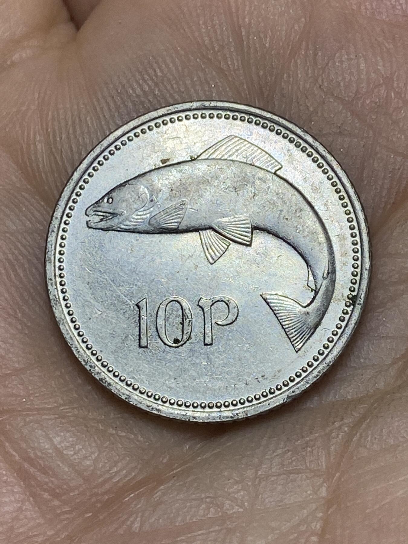 2026年第十场(总第一百七十九场）外国好品散币场(免佣金) 爱尔兰🇮🇪1993年10便士(共和国第二套第二版，小尺寸版首发年)