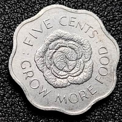 泉币菌-第171场- 精品福利场 - 英属塞舌尔 1972年 5分 铝币 18MM 