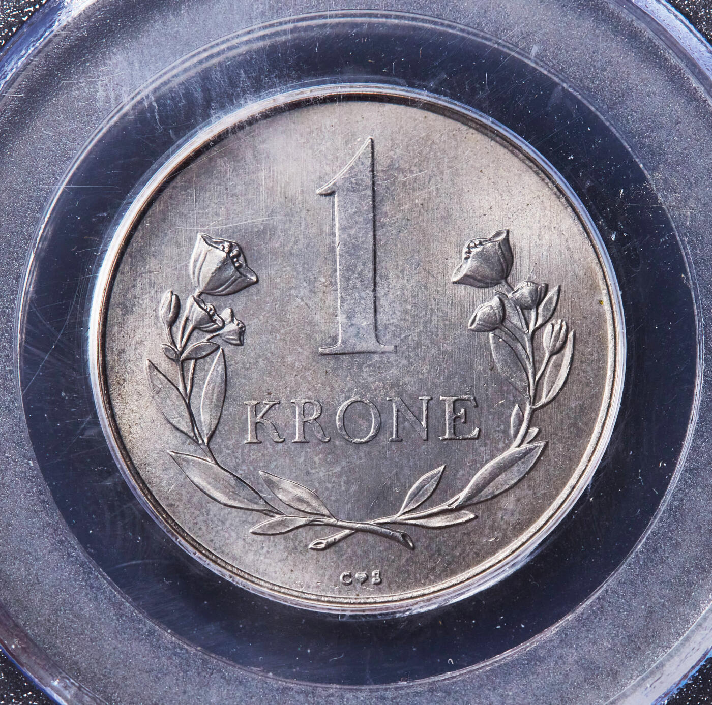 【俄甄集藏】“万象更新、马呈祥瑞”迎新春俄甄精品场-2026年(047)01-21 星期三 晚 19:30 全场包邮 丹属格陵兰岛1964年CS版21克朗北极熊国徽镍币，PCGS MS66，转光品相