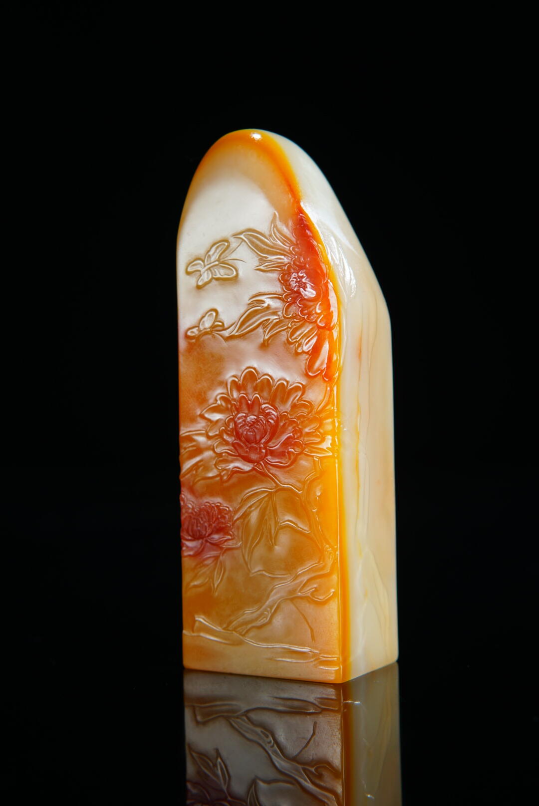 方寸藏珍·寿山田黄印章专场（二） 寿山芙蓉石《秋意》印章