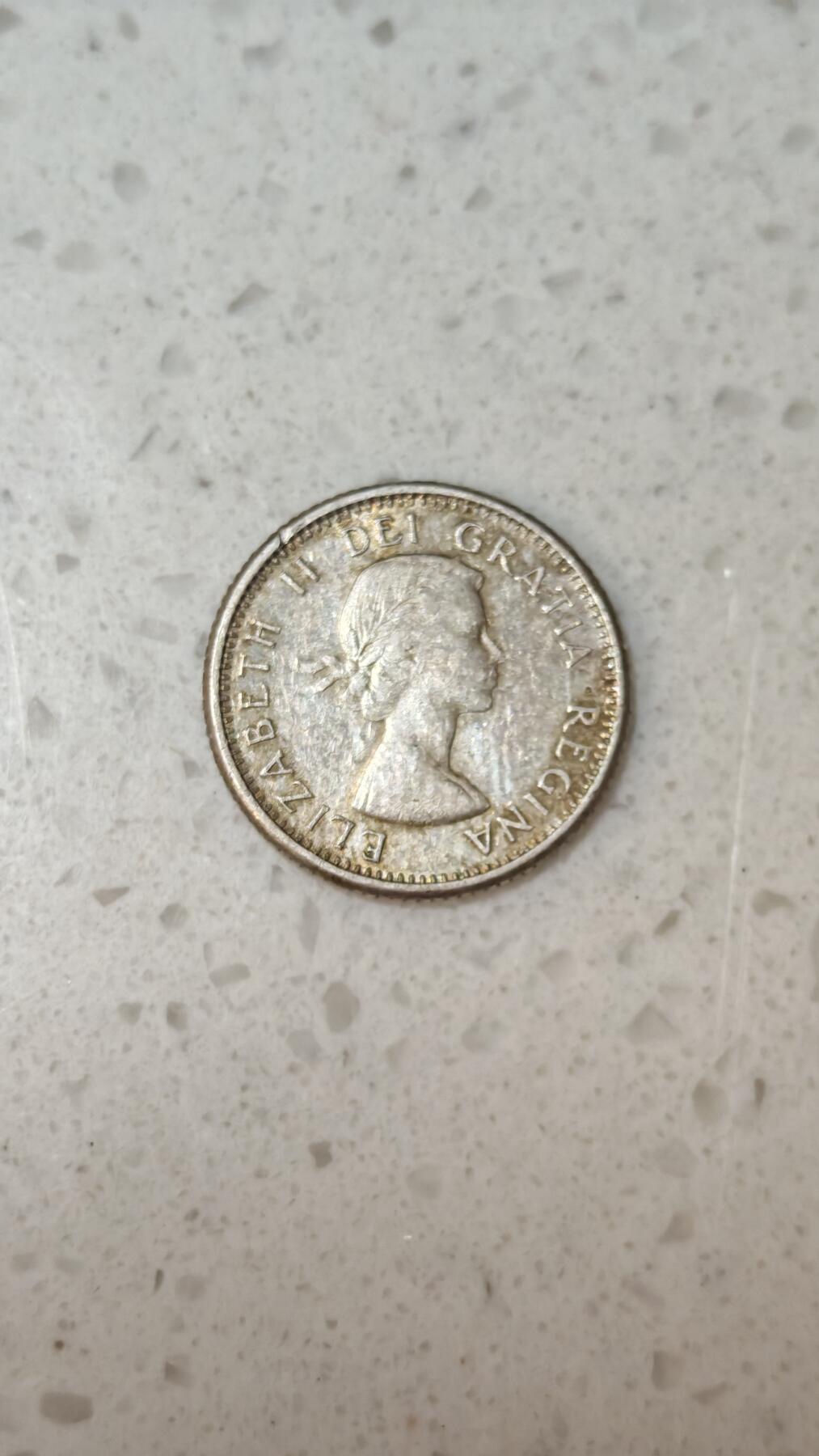 小银币场 加拿大1961年10分银币