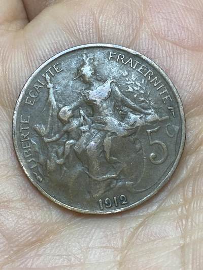 2026年第十场(总第一百七十九场）外国好品散币场(免佣金) - 法兰西第三共和国1912年5生丁