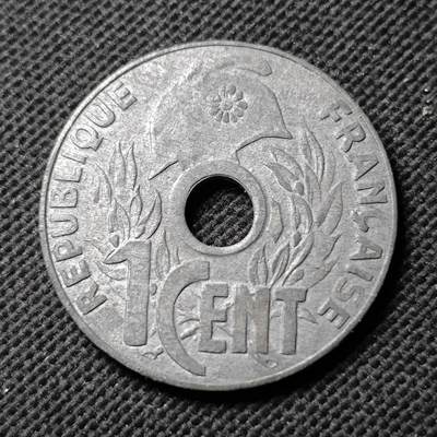 KK钱币收藏小铺  第400期  百期特拍（四拍之四）2月预留时间 周末发货 -  1941法属印支1分锌币 好品