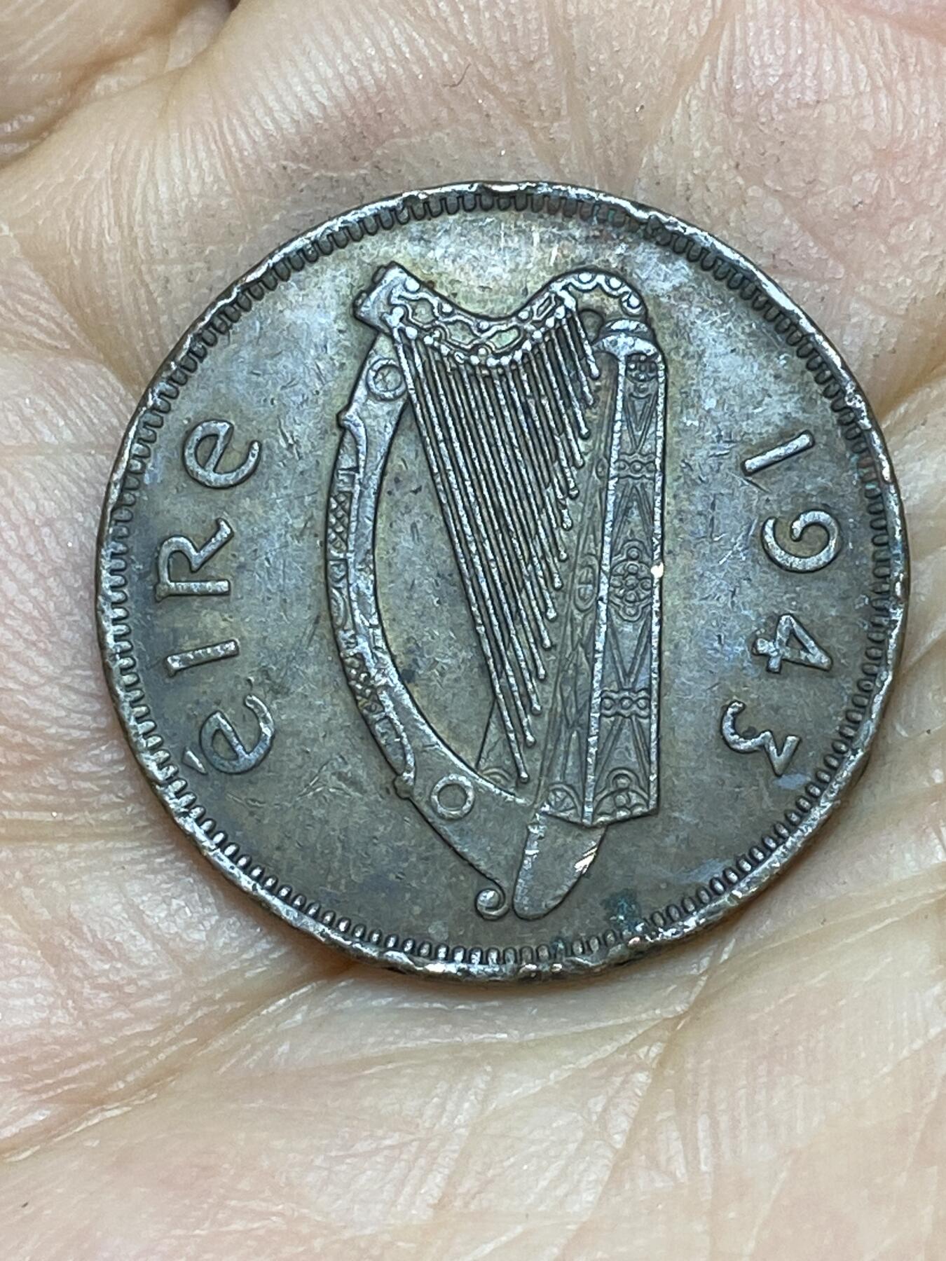 2026年第十场(总第一百七十九场）外国好品散币场(免佣金) 爱尔兰🇮🇪1943年1/2便士(共和国第一套)