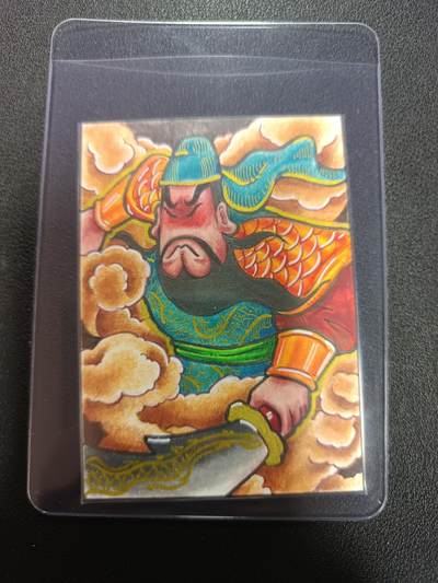 天玑星卡拍第164期《1.22周四截拍》持续收拍收评中 满赠卡需备注 - 【手绘卡】居子的漫画 关羽 手绘卡