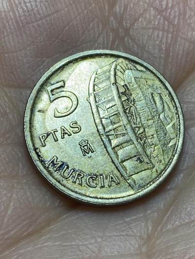 2026年第十场(总第一百七十九场）外国好品散币场(免佣金) - 西班牙🇪🇸1999年5比塞塔(穆尔西亚自治区纪念币)