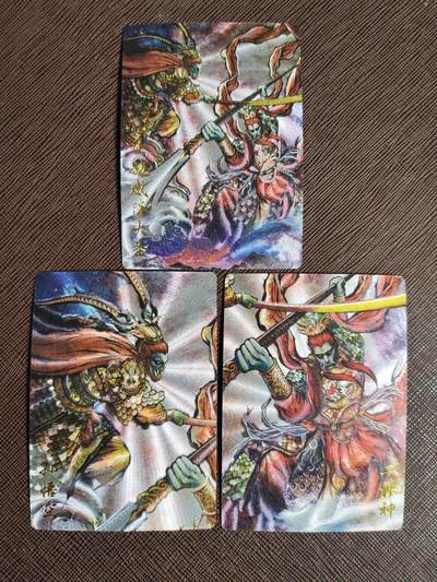 阳大大卡牌拍卖第94期（持续收拍品，周六晚上九点截拍，进群福利早知道） - 卡德曼 张建东 小圣施威战大圣 三张