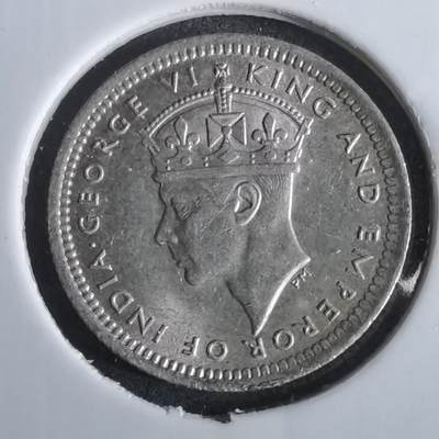 沼泽如烟--第965场 - 英属马来亚1943年五分银币