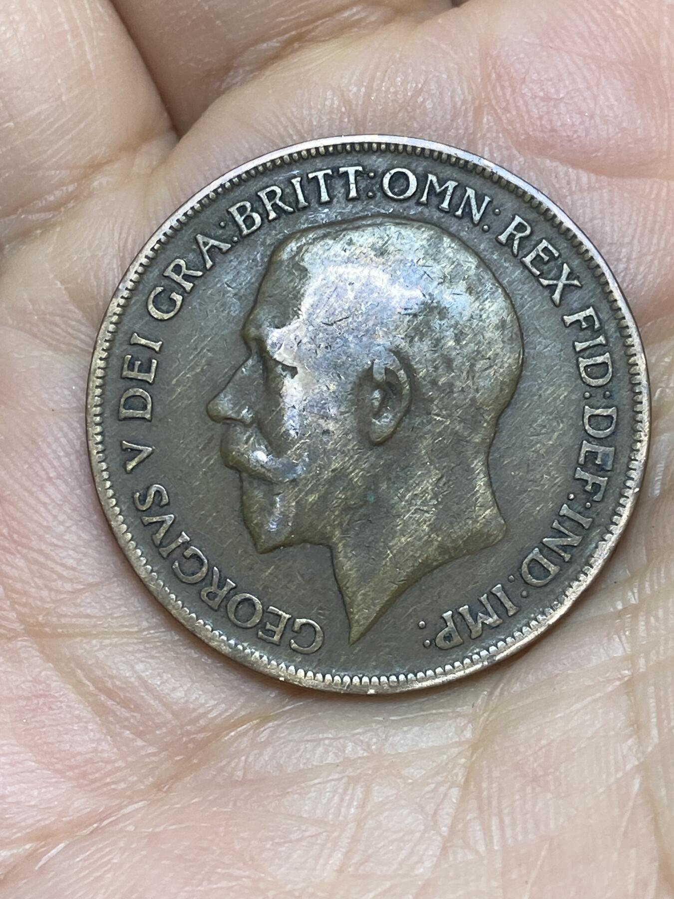 2026年第十场(总第一百七十九场）外国好品散币场(免佣金) 英国🇬🇧1920年1便士(乔治五世第一版)