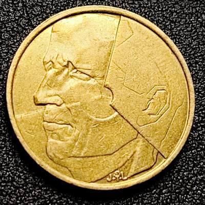 泉币菌-第171场- 精品福利场 - 1986年 比利时早期5法郎铜币 分裂的人格 