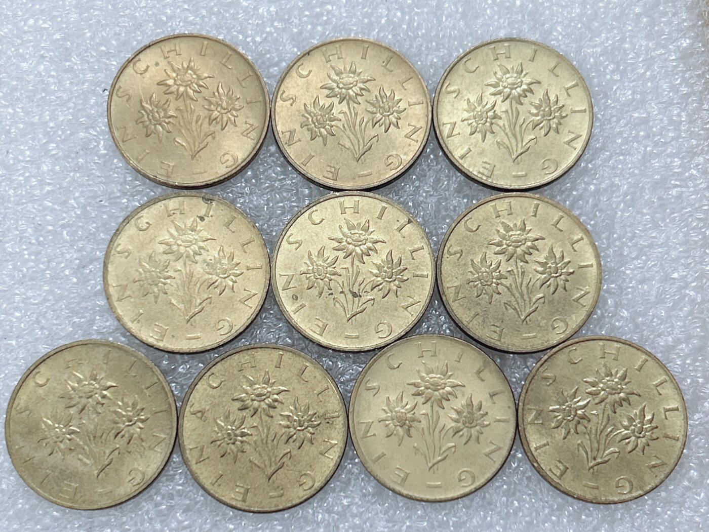 第一海外回流一元起拍收藏 散集专场  第294期 奥地利1先令硬币 10枚 近全品