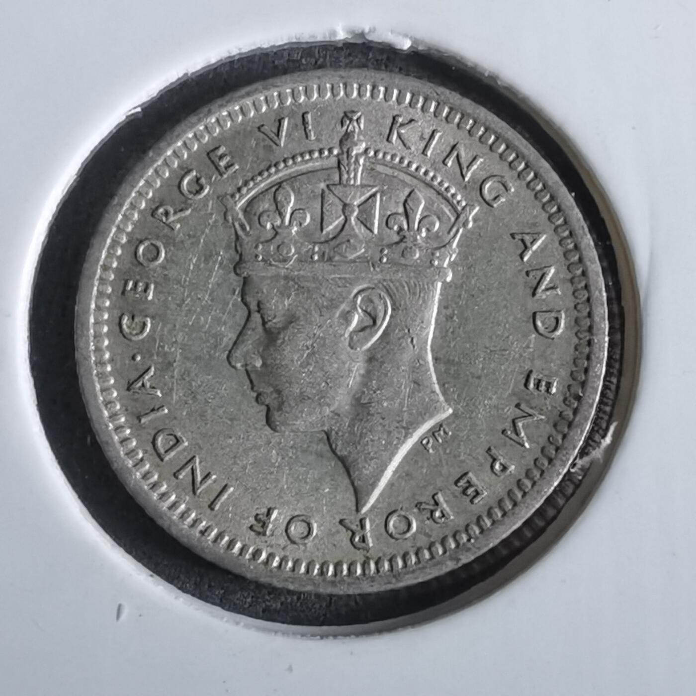 沼泽如烟--第965场 英属马来亚1945年五分银币