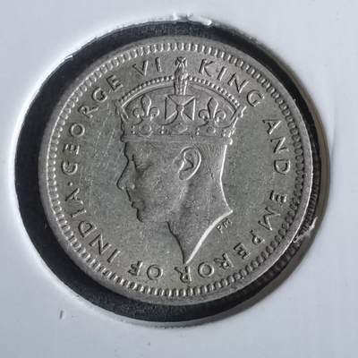 沼泽如烟--第965场 - 英属马来亚1945年五分银币