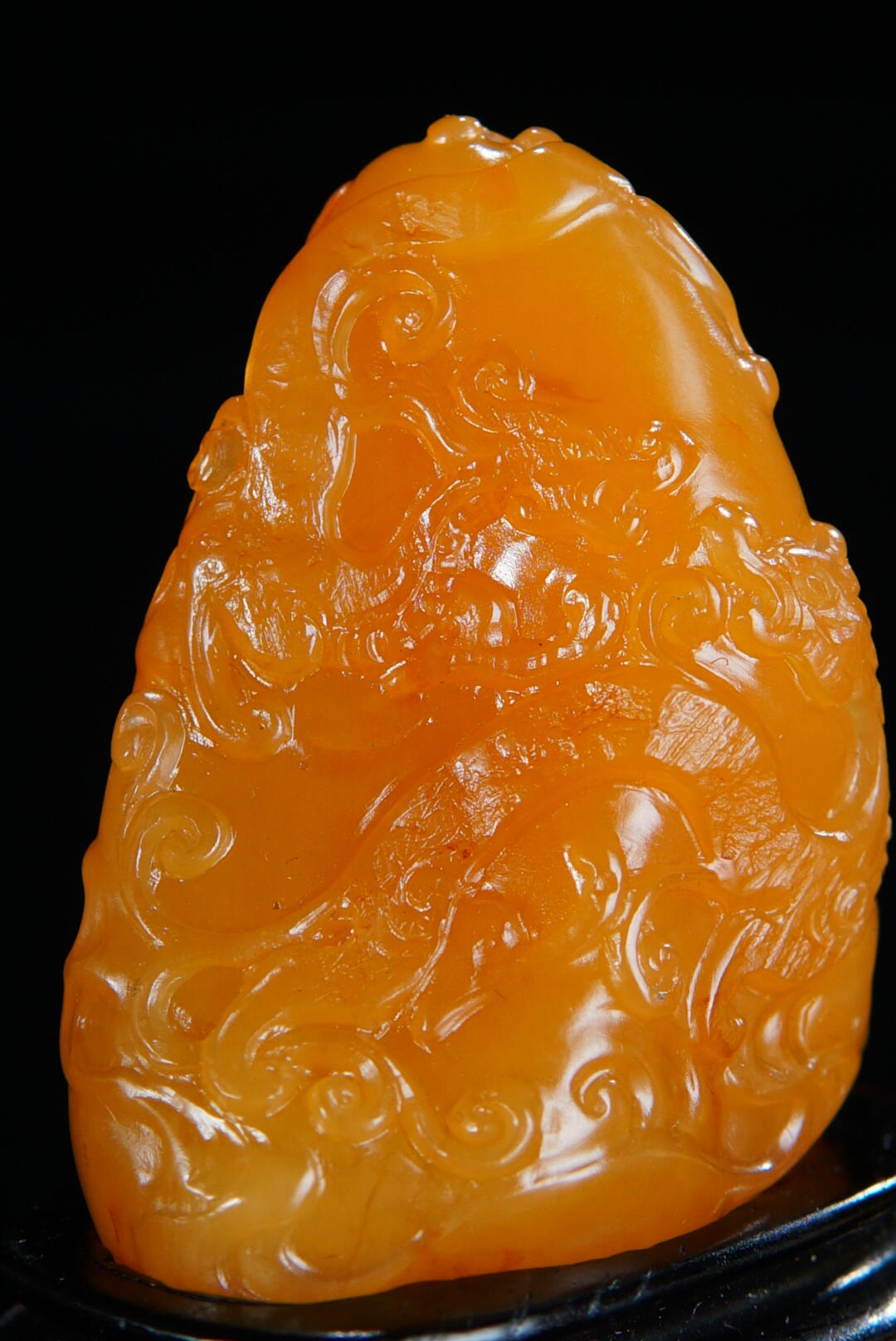 方寸藏珍·寿山田黄印章专场（二） 寿山田黄石《双螭献宝》摆件