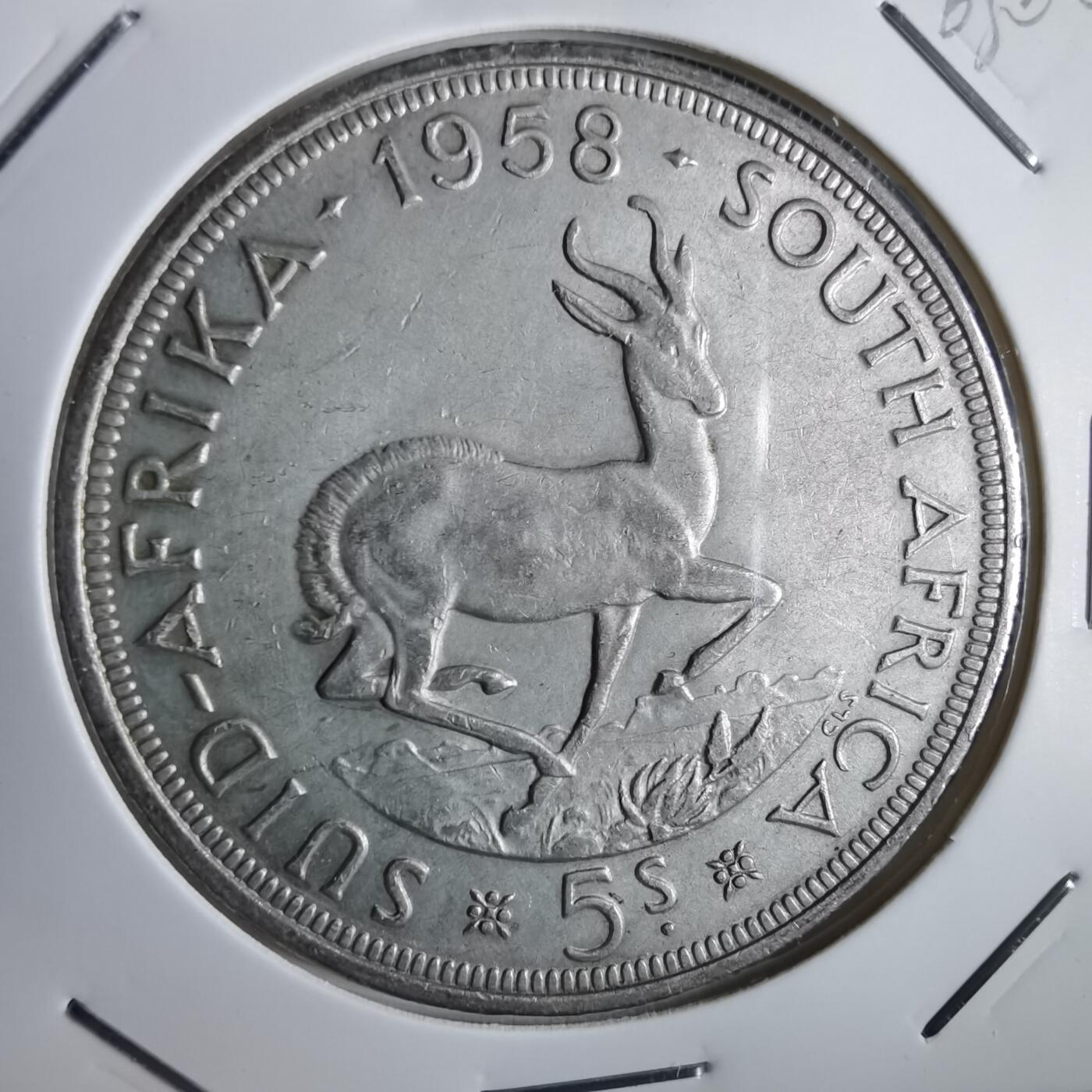 沼泽如烟--第963场 南非1958年5先令银币