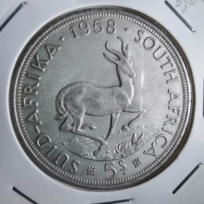 沼泽如烟--第963场 - 南非1958年5先令银币