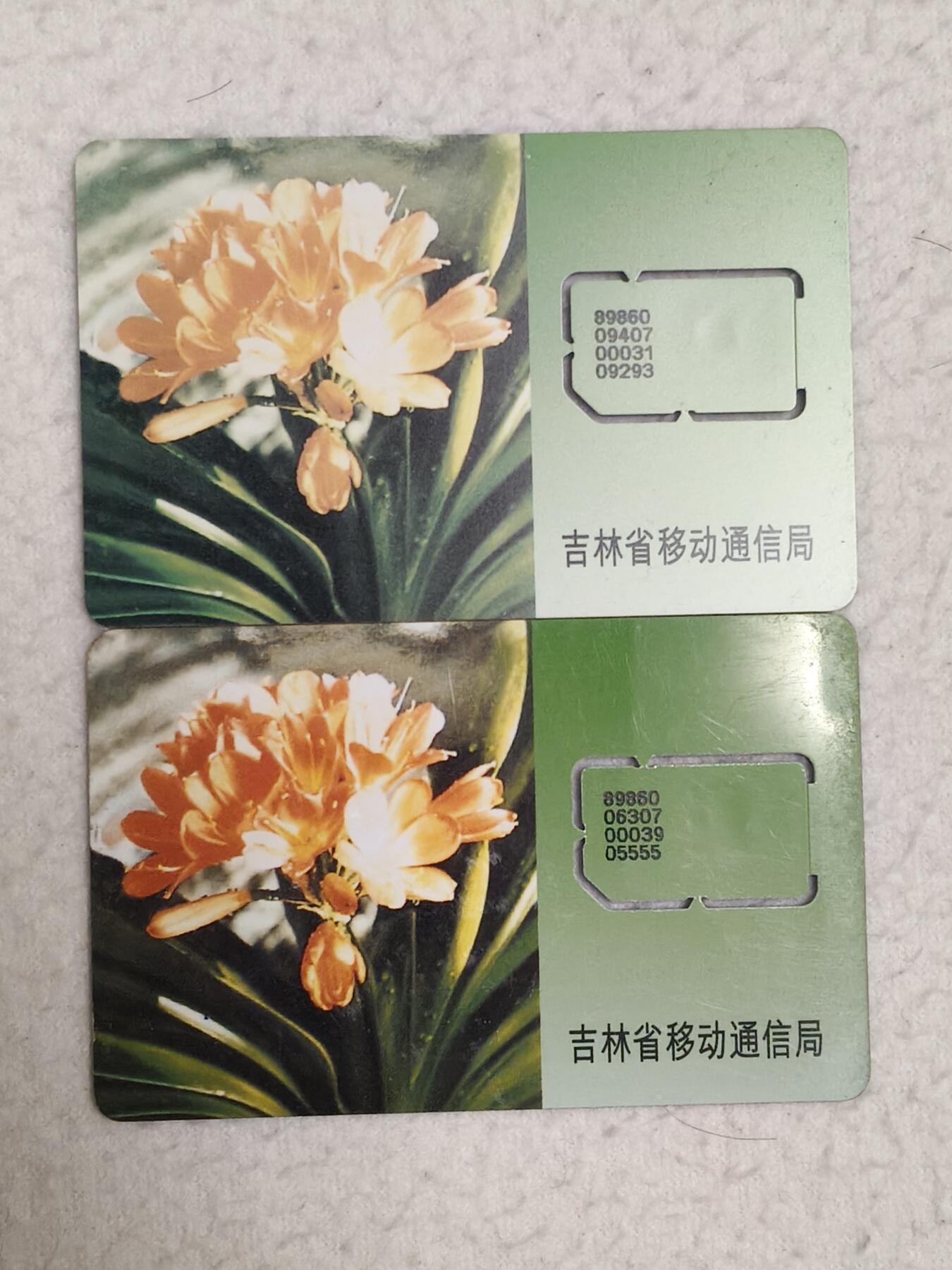 易卡拍卖第71期 君子兰两个版本各一枚。（固芯）品相如图所示！（卡友出品。爱心义拍。）