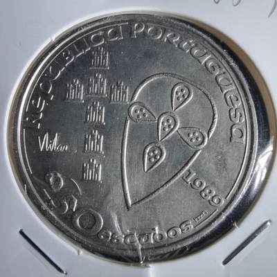 沼泽如烟--第963场 - 葡萄牙1989年250埃斯库多