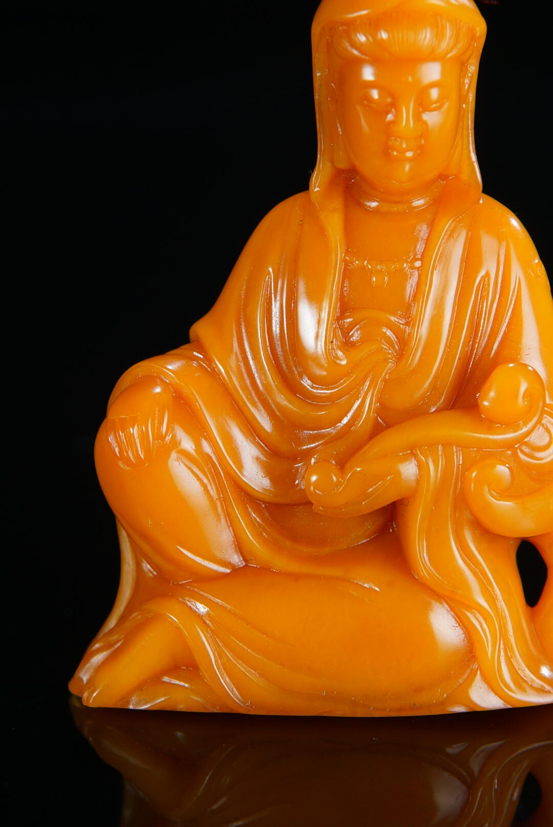 方寸藏珍·寿山田黄印章专场（二） 寿山田黄石《观音》摆件