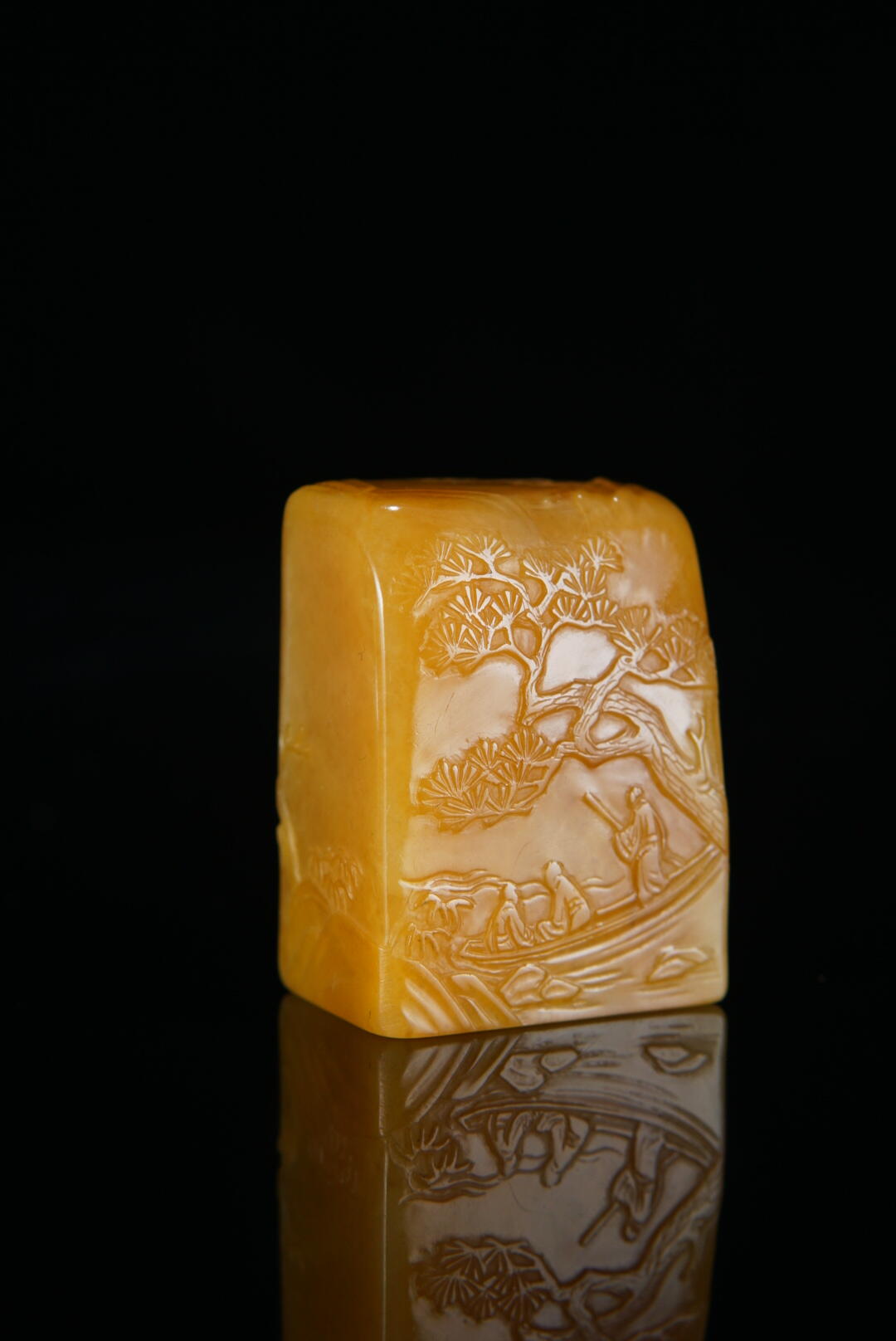 方寸藏珍·寿山田黄印章专场（一） 寿山田黄石《泛舟》印章