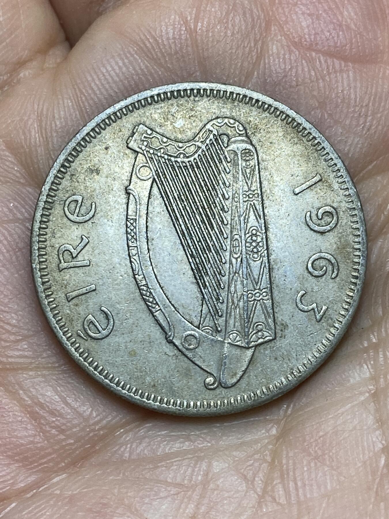 2026年第十场(总第一百七十九场）外国好品散币场(免佣金) 爱尔兰🇮🇪1963年1弗洛林(等值2先令，共和国第一套第二版)