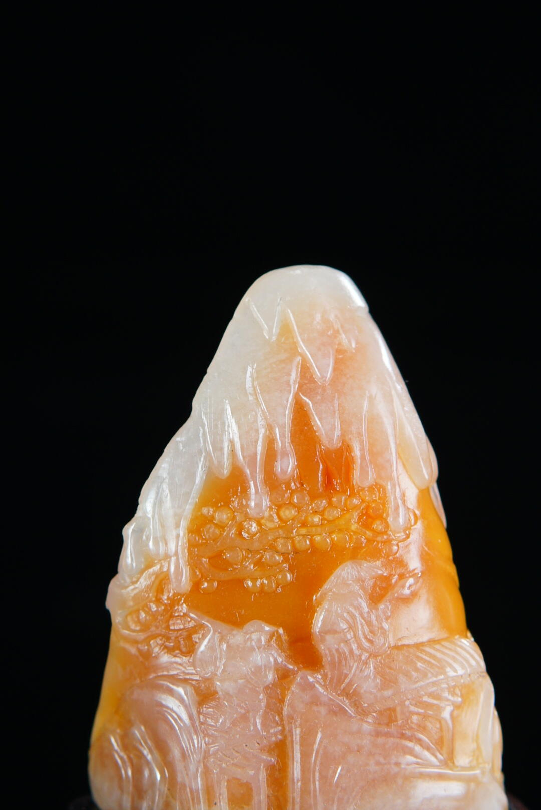 方寸藏珍·寿山田黄印章专场（二） 寿山银裹金田黄石《行旅图》摆件