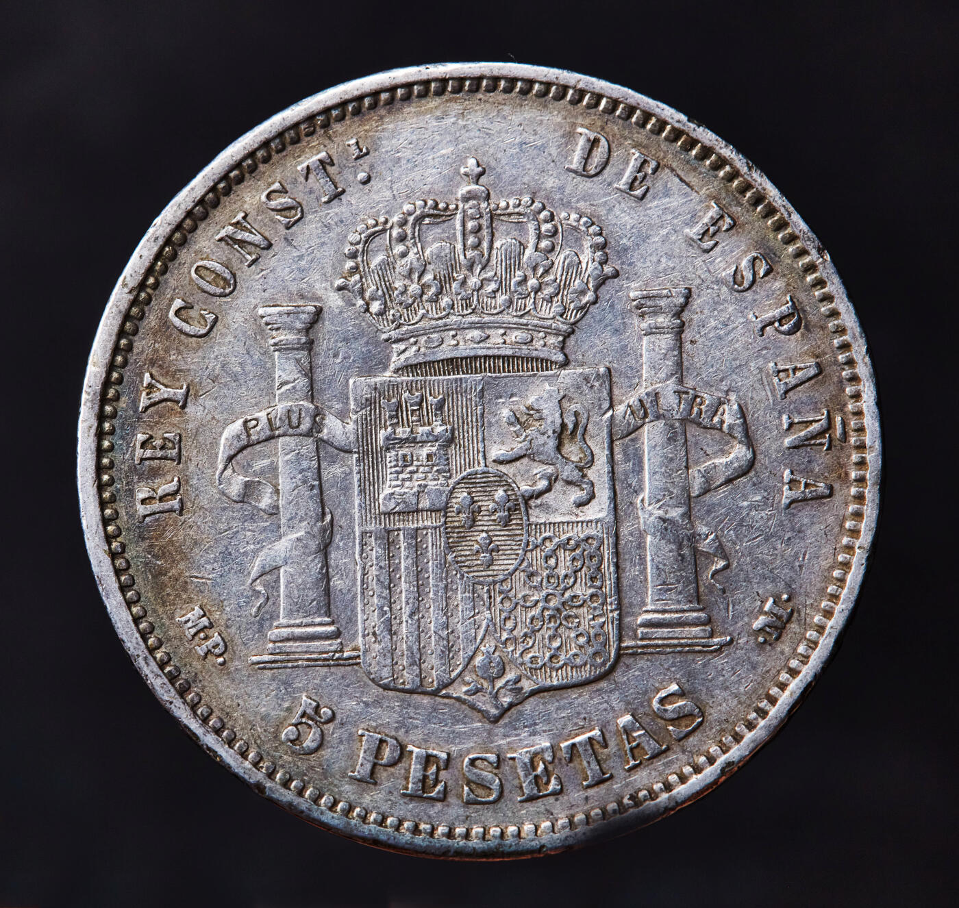 【俄甄集藏】“万象更新、马呈祥瑞”迎新春俄甄精品场-2026年(047)01-21 星期三 晚 19:30 全场包邮 西班牙1888-1896年阿方索十三世小孩头5比塞塔大银币3枚一组，原味老包浆